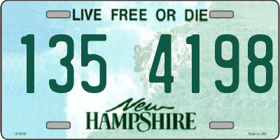 NH license plate 1354198