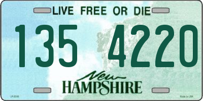 NH license plate 1354220