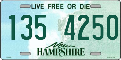 NH license plate 1354250