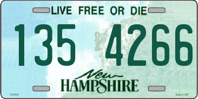 NH license plate 1354266