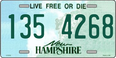 NH license plate 1354268