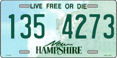 NH license plate 1354273