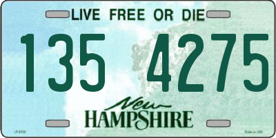 NH license plate 1354275