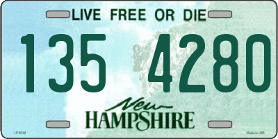 NH license plate 1354280
