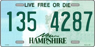 NH license plate 1354287