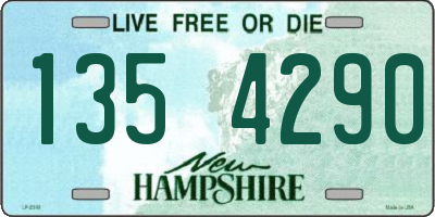 NH license plate 1354290