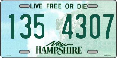 NH license plate 1354307