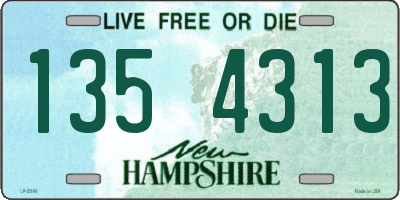 NH license plate 1354313