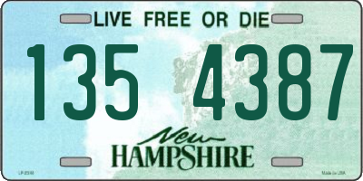 NH license plate 1354387
