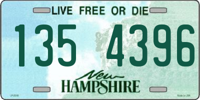 NH license plate 1354396