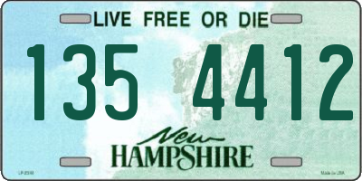 NH license plate 1354412