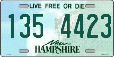 NH license plate 1354423