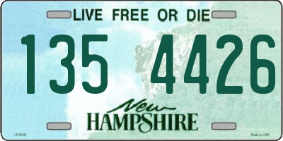NH license plate 1354426