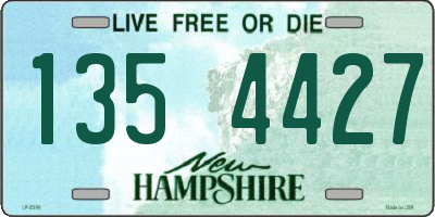 NH license plate 1354427