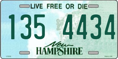 NH license plate 1354434