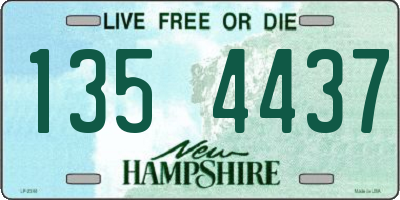 NH license plate 1354437