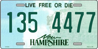 NH license plate 1354477