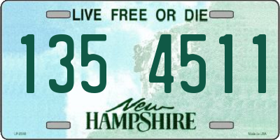 NH license plate 1354511