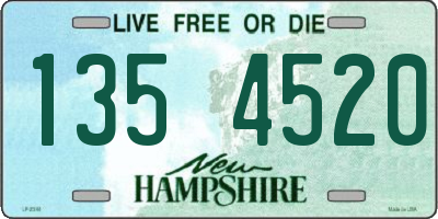 NH license plate 1354520
