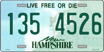 NH license plate 1354526