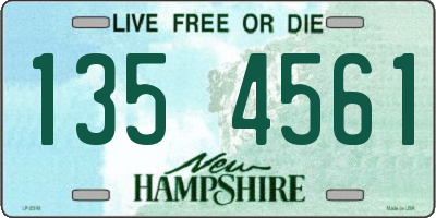 NH license plate 1354561