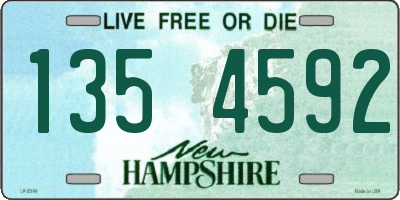 NH license plate 1354592