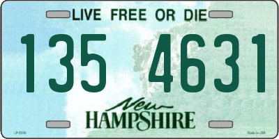NH license plate 1354631