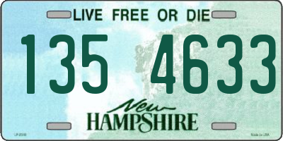 NH license plate 1354633