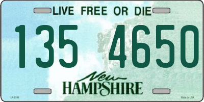 NH license plate 1354650