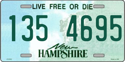 NH license plate 1354695