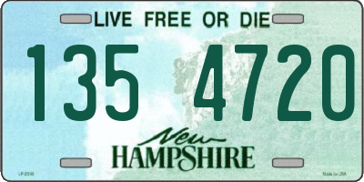 NH license plate 1354720