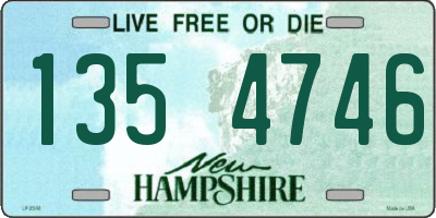 NH license plate 1354746