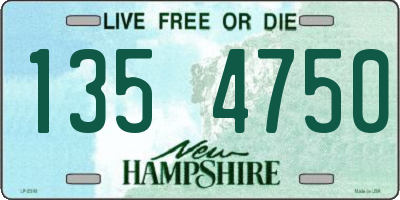 NH license plate 1354750