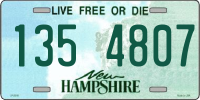NH license plate 1354807