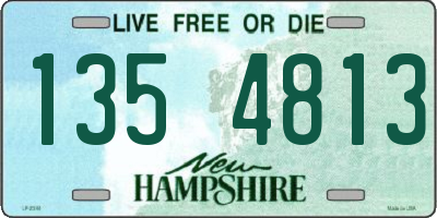 NH license plate 1354813