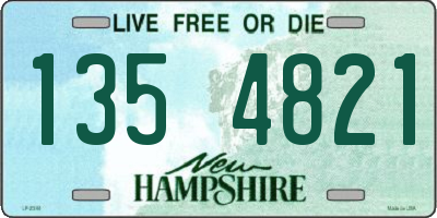 NH license plate 1354821