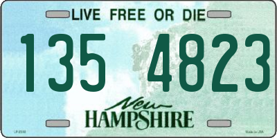 NH license plate 1354823