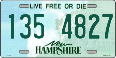 NH license plate 1354827