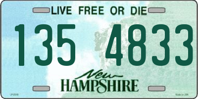 NH license plate 1354833