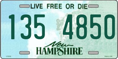 NH license plate 1354850