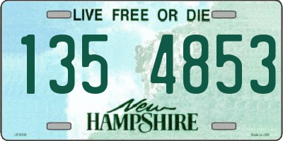 NH license plate 1354853