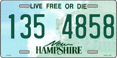 NH license plate 1354858