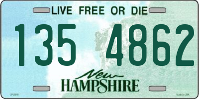 NH license plate 1354862