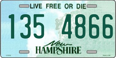 NH license plate 1354866