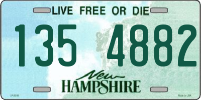 NH license plate 1354882