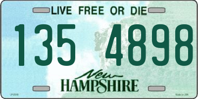 NH license plate 1354898