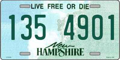 NH license plate 1354901
