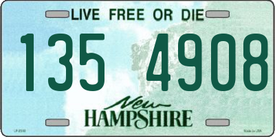 NH license plate 1354908