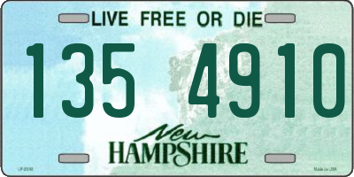 NH license plate 1354910