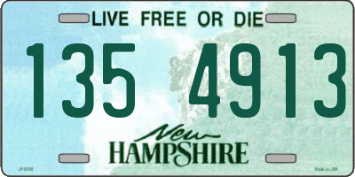 NH license plate 1354913